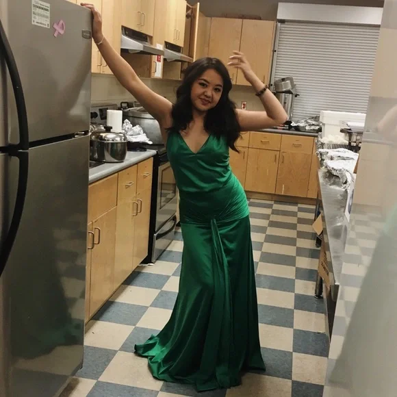 Dresses Green Atonement Long Evening Dress Size Us Poshmark